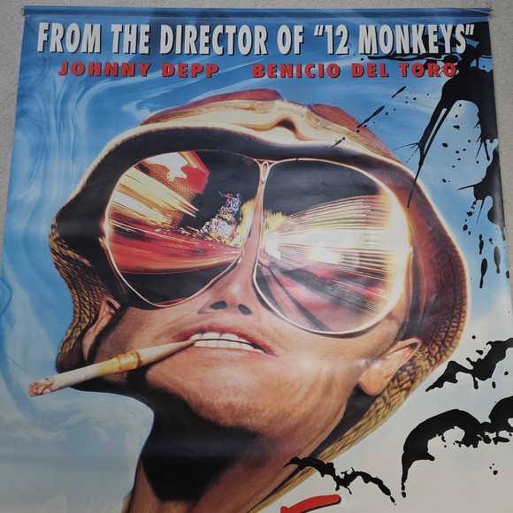 Ultra Rare 73"x45" Fear‎ And Loathing In Las Vegas Movie Canvas Poster Original - Picture 2 of 9